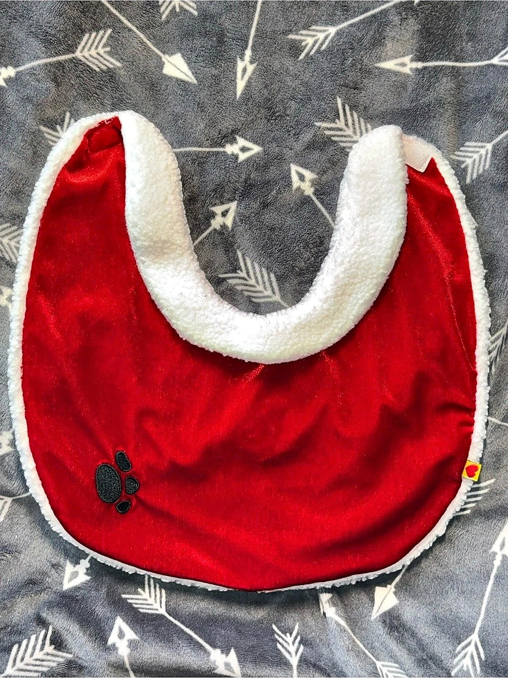 Build-A-Bear Workshop Red & White Holiday Cape